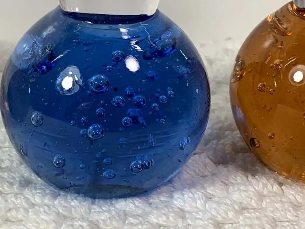 Vintage Barware Bubble shot glasses colors READ